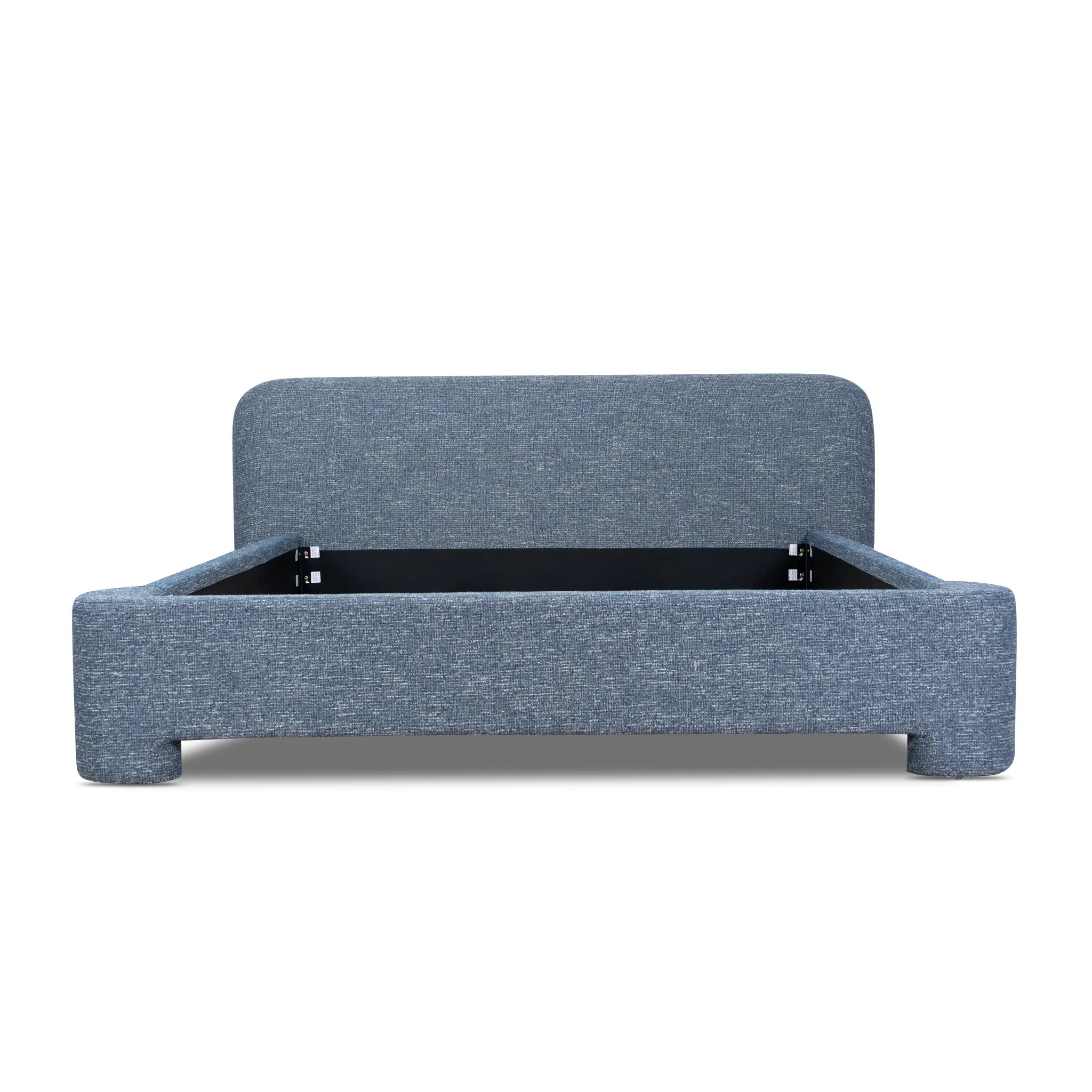 Showcasing Nakeno King Bed Frame - Prussian Blue BD10518-YO Bed Frame by Calibre Furniturs