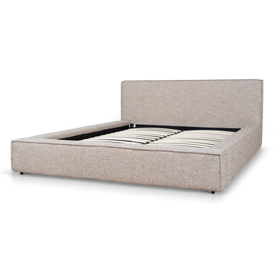Showcasing Denoro Queen Bed Frame - Stonish Beige BD10519-YO Bed Frame by Calibre Furniturs