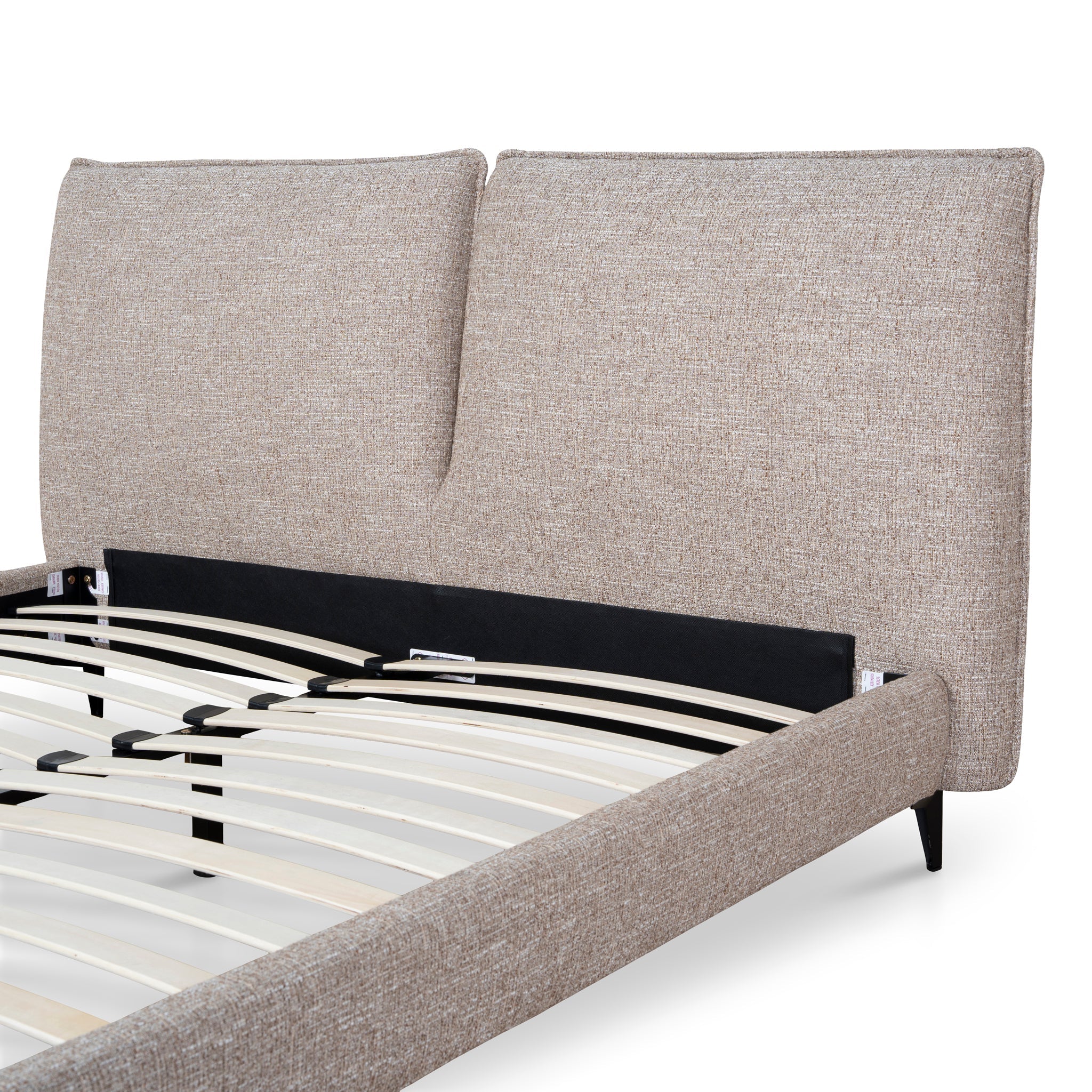 CBD10521-YO Fabric Queen Bed Frame - Stonish Beige