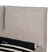 Fabric Queen Bed Frame - Stonish Beige - image 8