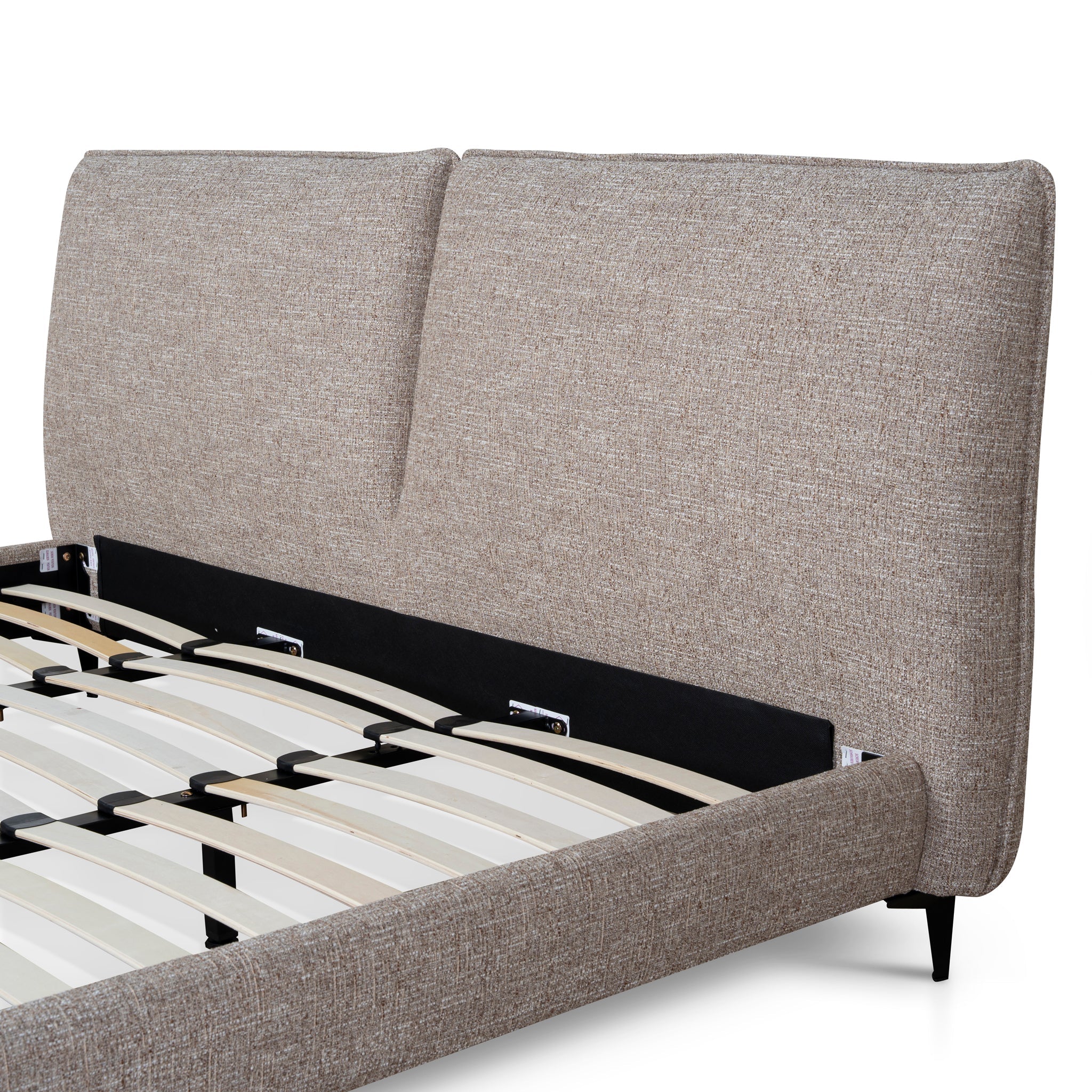 CBD10522-YO Fabric King Bed Frame - Stonish Beige