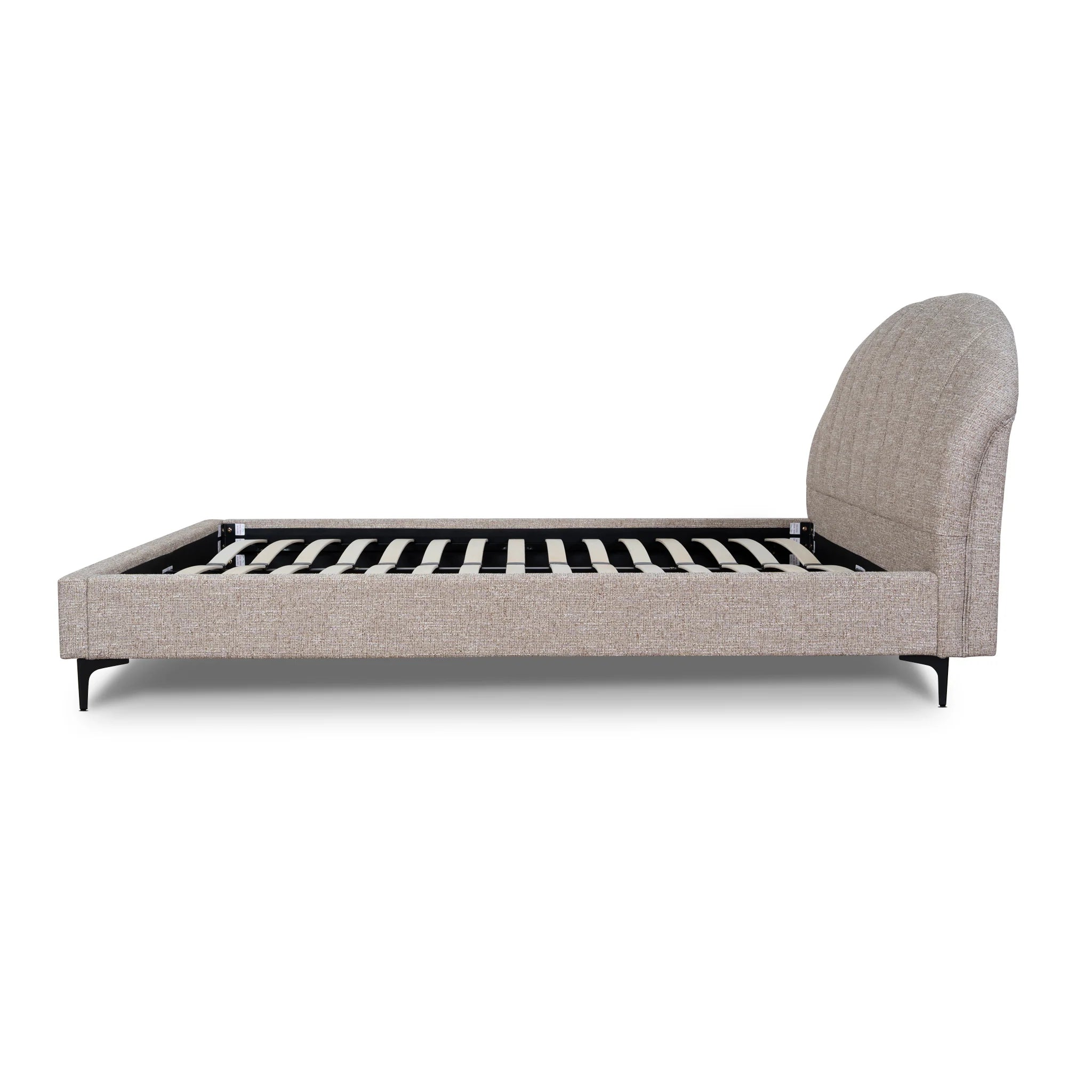 Vabevela Fabric Queen Bed Frame - Stonish Beige