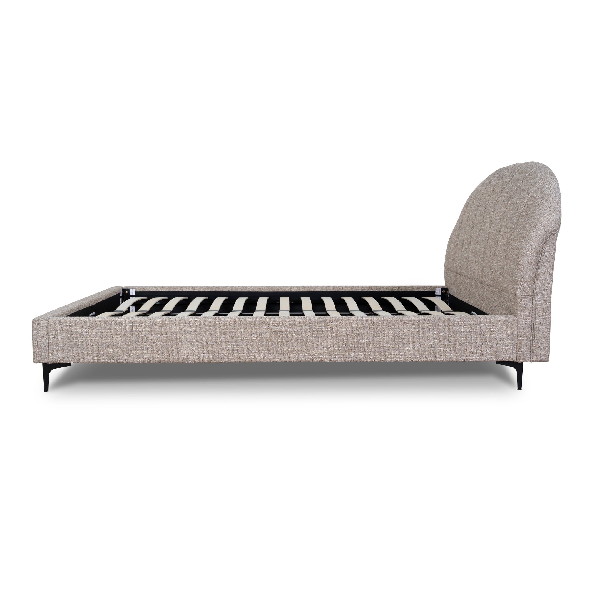 Fabric Queen Bed Frame - Stonish Beige - image 5