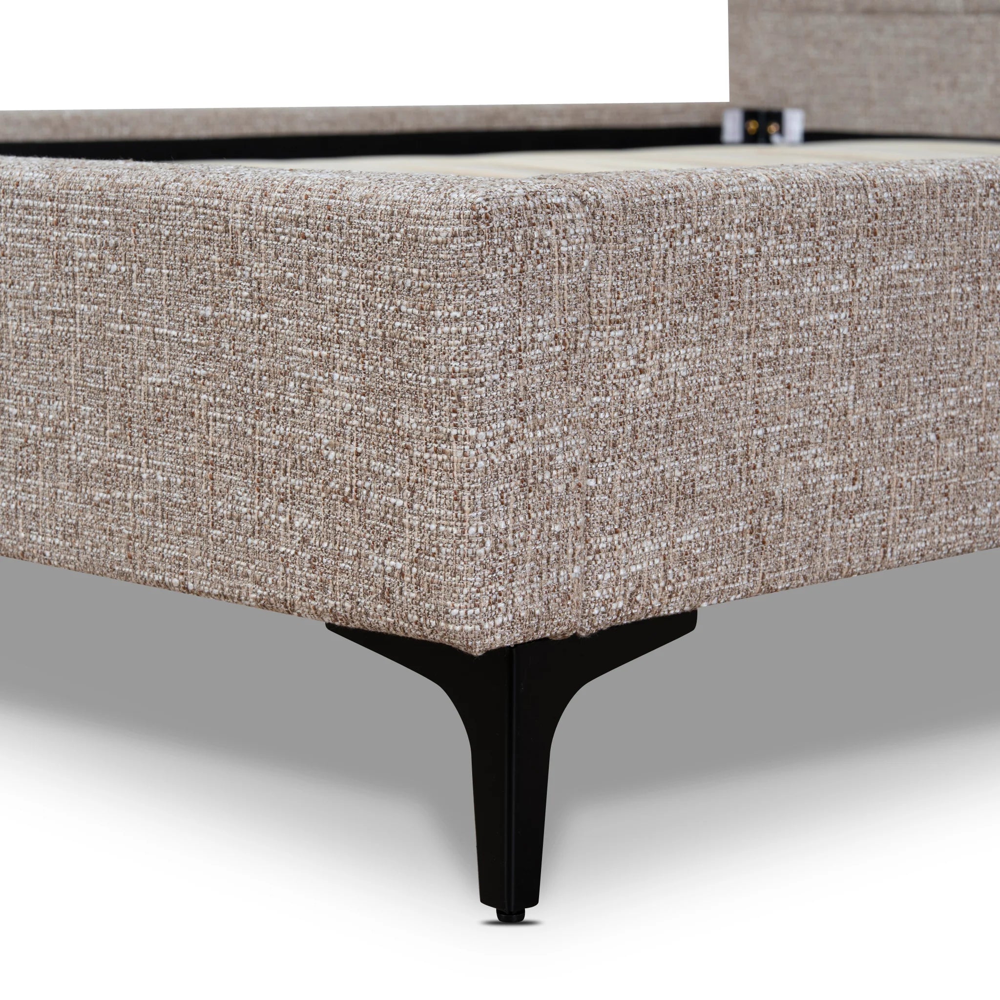 Vabevela Fabric Queen Bed Frame - Stonish Beige