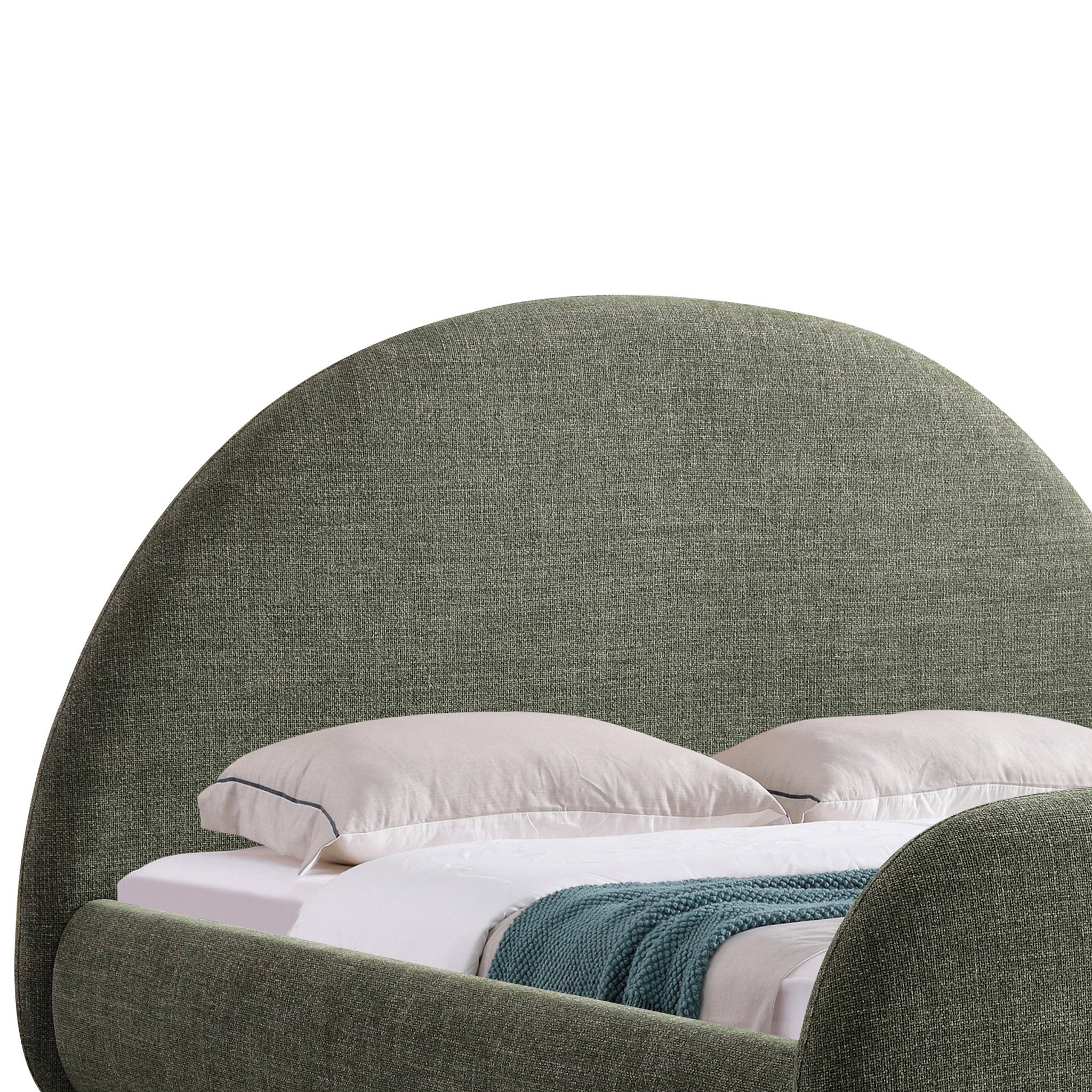 CBD12377-YO Queen Bed - Kaitoke Green