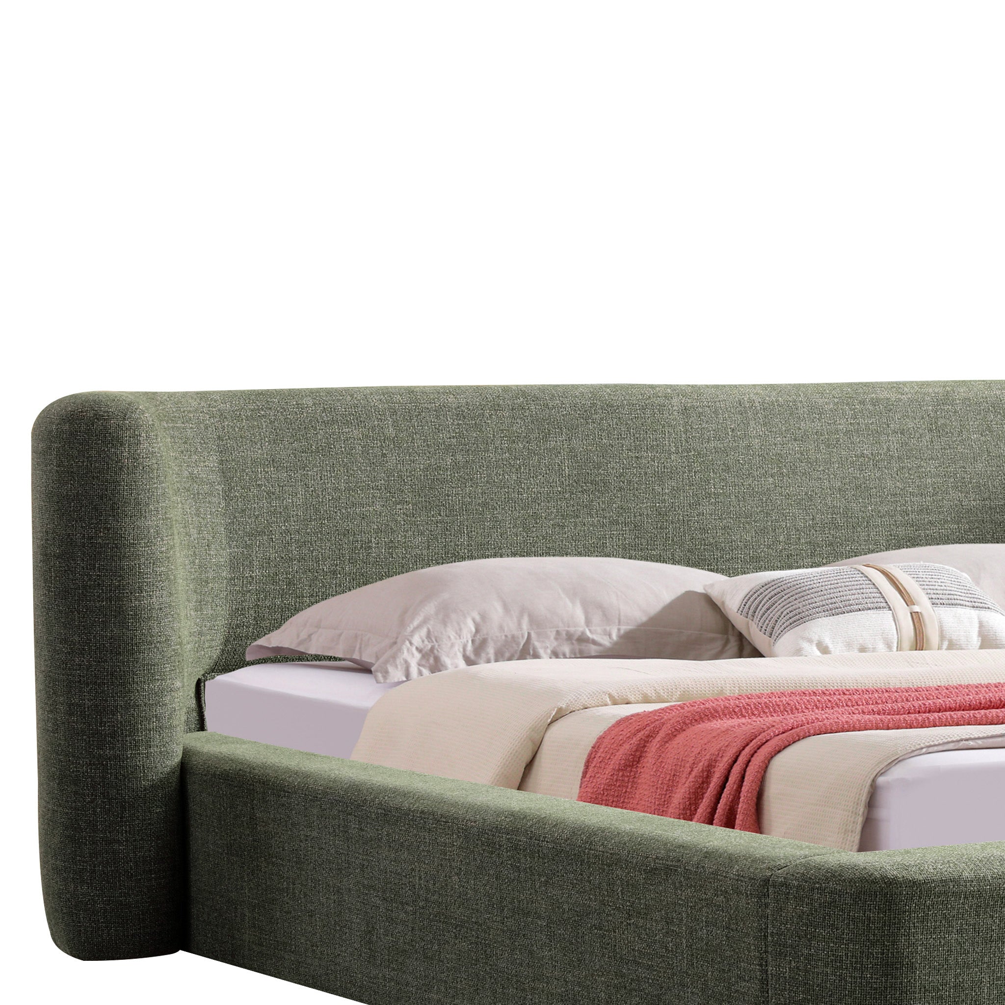CBD12387-YO Queen Bed - Kaitoke Green