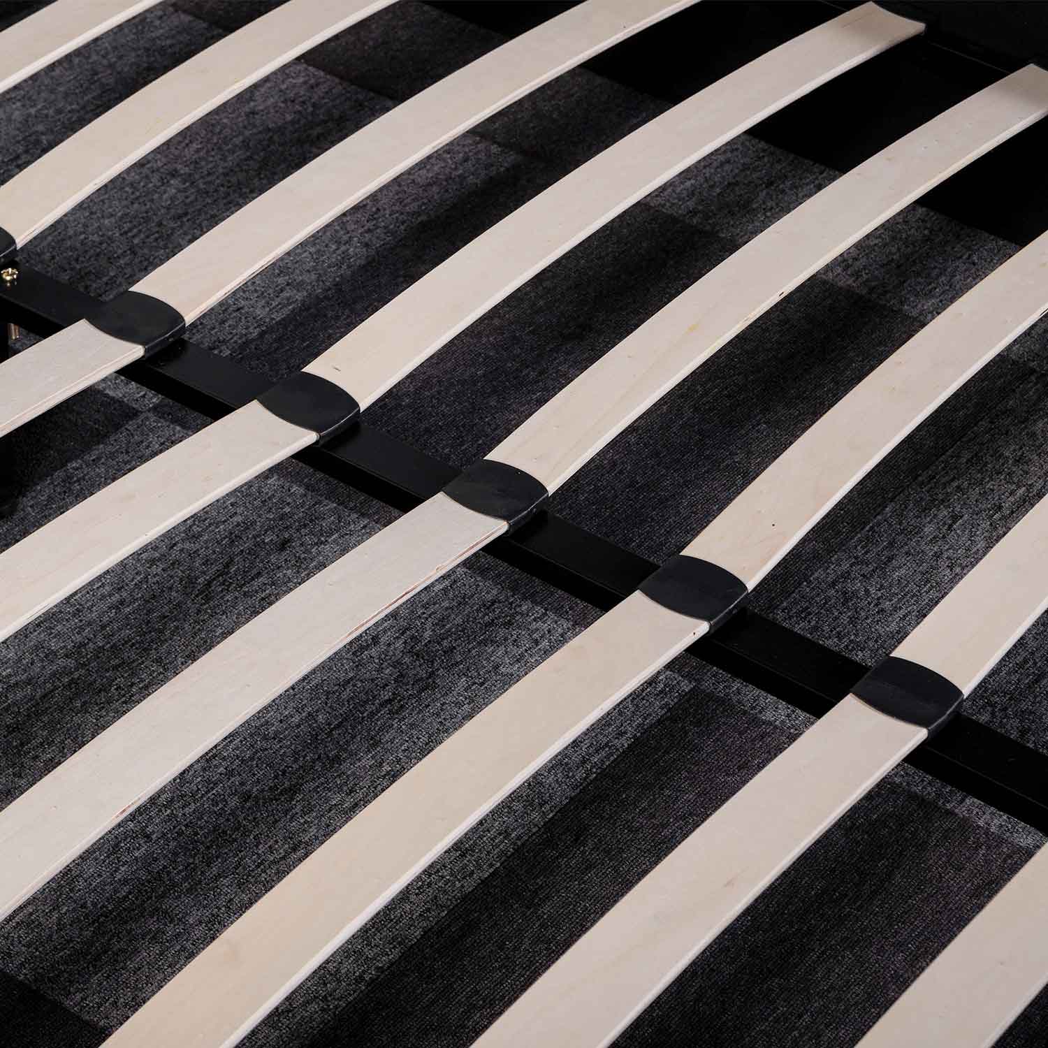 Queen Bed frame in Fossil Grey Fabric - image 7