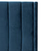 King Bed Frame - Teal Navy Velvet with Storage - image 6