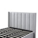 Fabric King Bed Frame - Pearl Grey with Storage - image 5