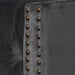 King Bed Frame - Charcoal Velvet - image 9