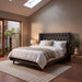 King Bed Frame - Charcoal Velvet - image 2