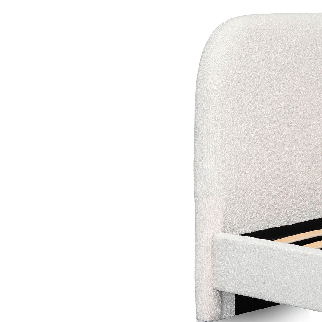 King Bed Frame - Cream White - image 6