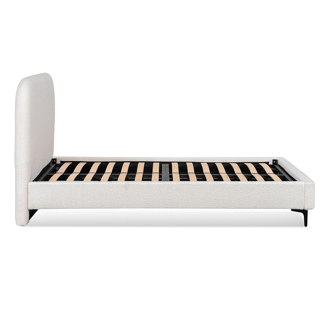 King Bed Frame - Cream White - image 4