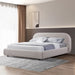 King Bed Frame - Olive Brown Boucle - image 2