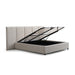 King Bed Frame - Clay Grey with Storage - image 7