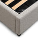 Queen Bed Frame - Clay Grey with Storage - image 6