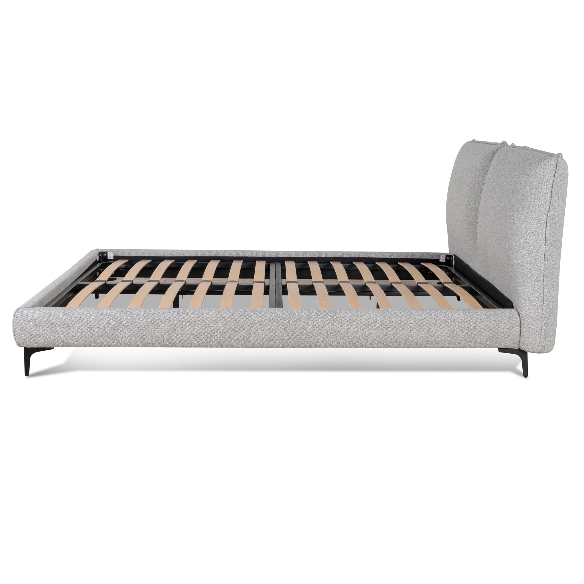 Fabric Queen Bed Frame - Clay Grey - Celeste