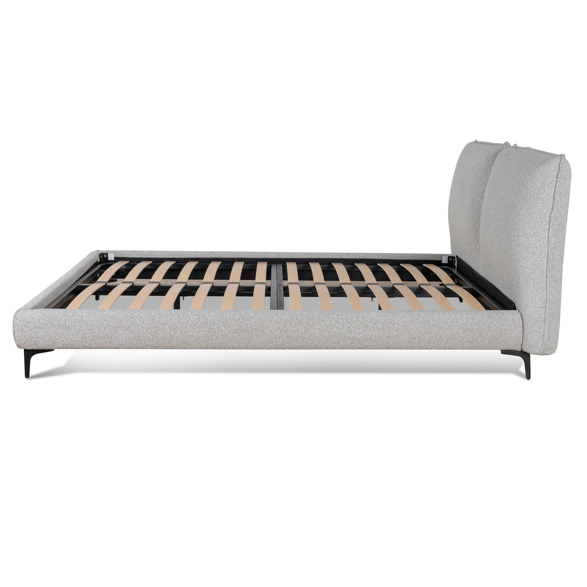 Telora Fabric Queen Bed Frame - Clay Grey