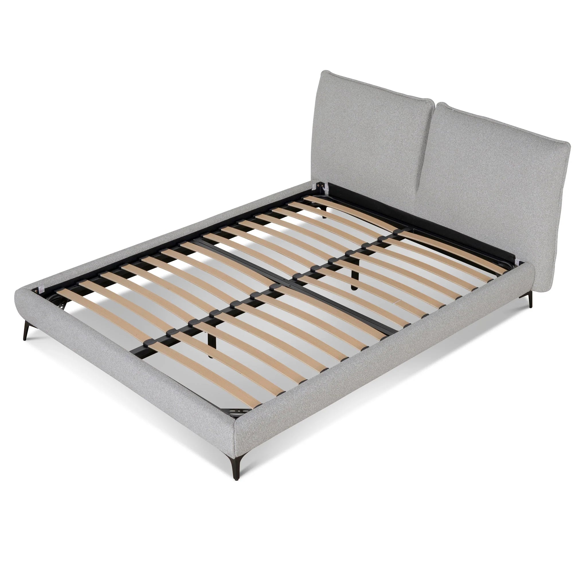 Showcasing Telora Fabric Queen Bed Frame - Clay Grey BD8826-YO Bed Frame by Calibre Furniturs