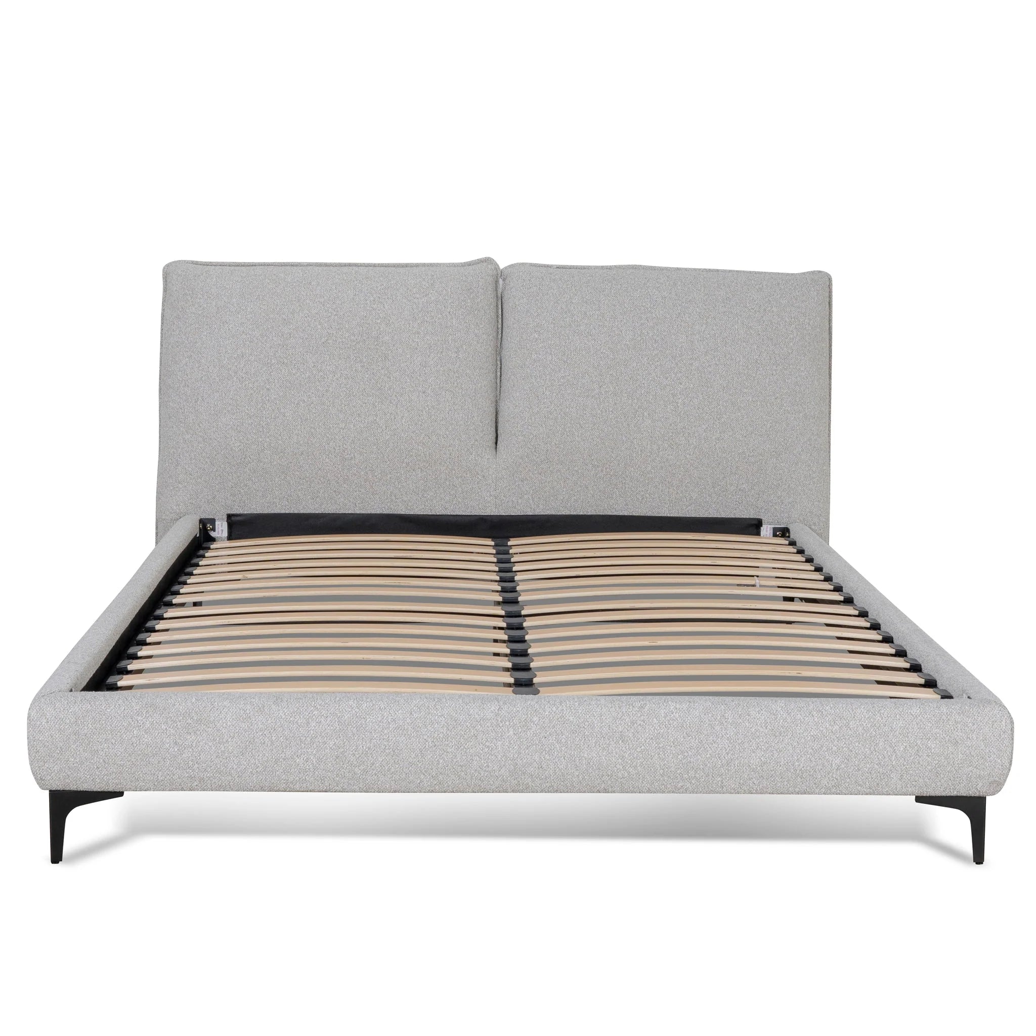 Showcasing Telora Fabric Queen Bed Frame - Clay Grey BD8826-YO Bed Frame by Calibre Furniturs