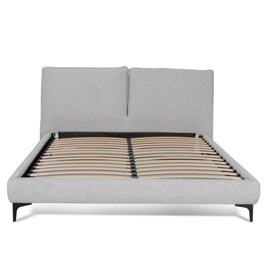 Showcasing Telora Fabric Queen Bed Frame - Clay Grey BD8826-YO Bed Frame by Calibre Furniturs
