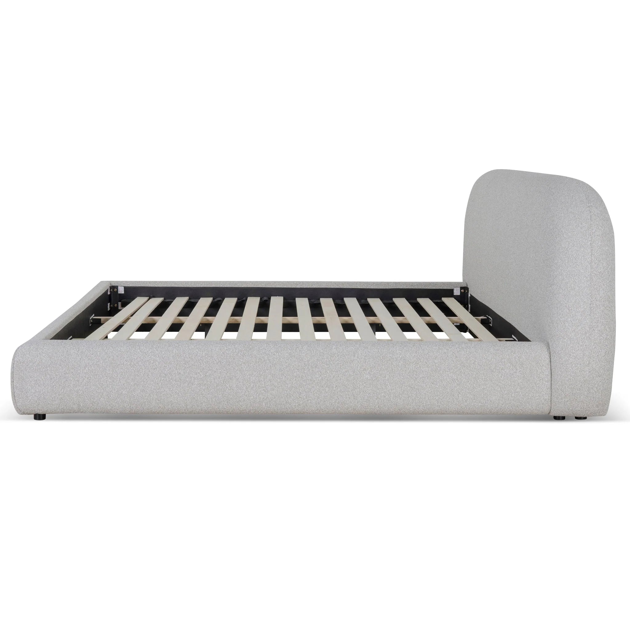 Showcasing Kanosena King Bed Frame - Clay Grey BD8829-YO Bed Frame by Calibre Furniturs