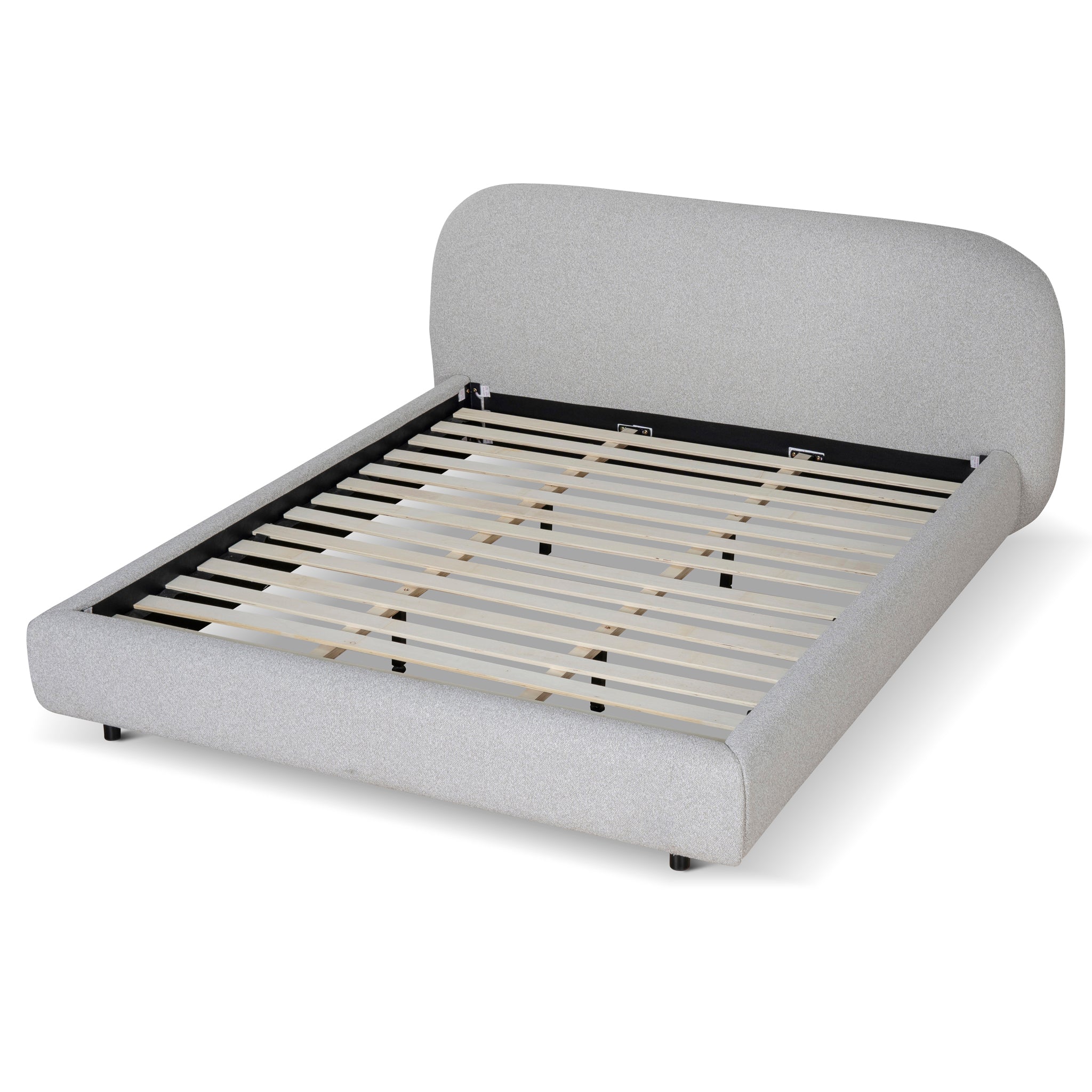 Queen Bed Frame - Clay Grey - Cedar