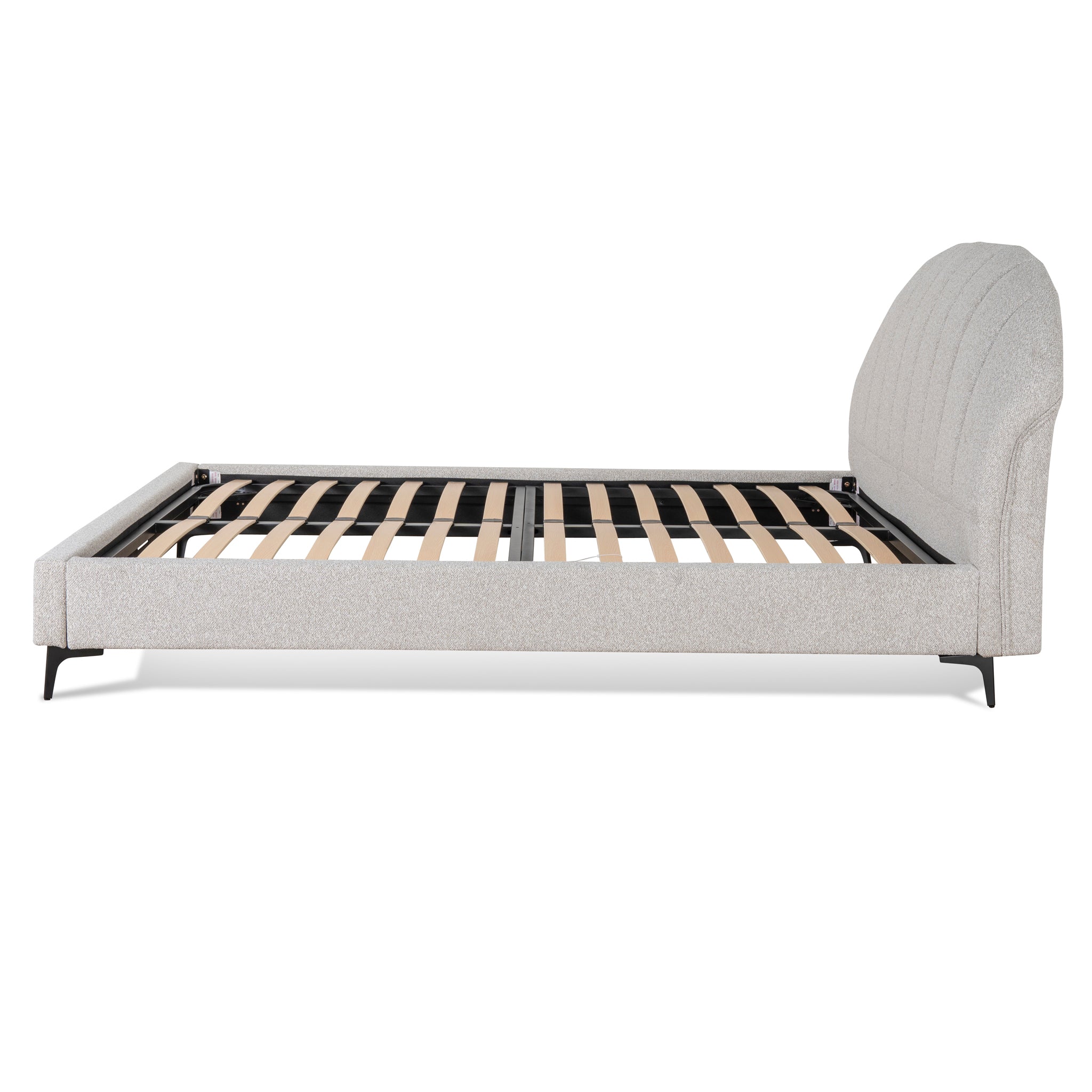 Fabric Queen Bed Frame - Clay Grey - image 4