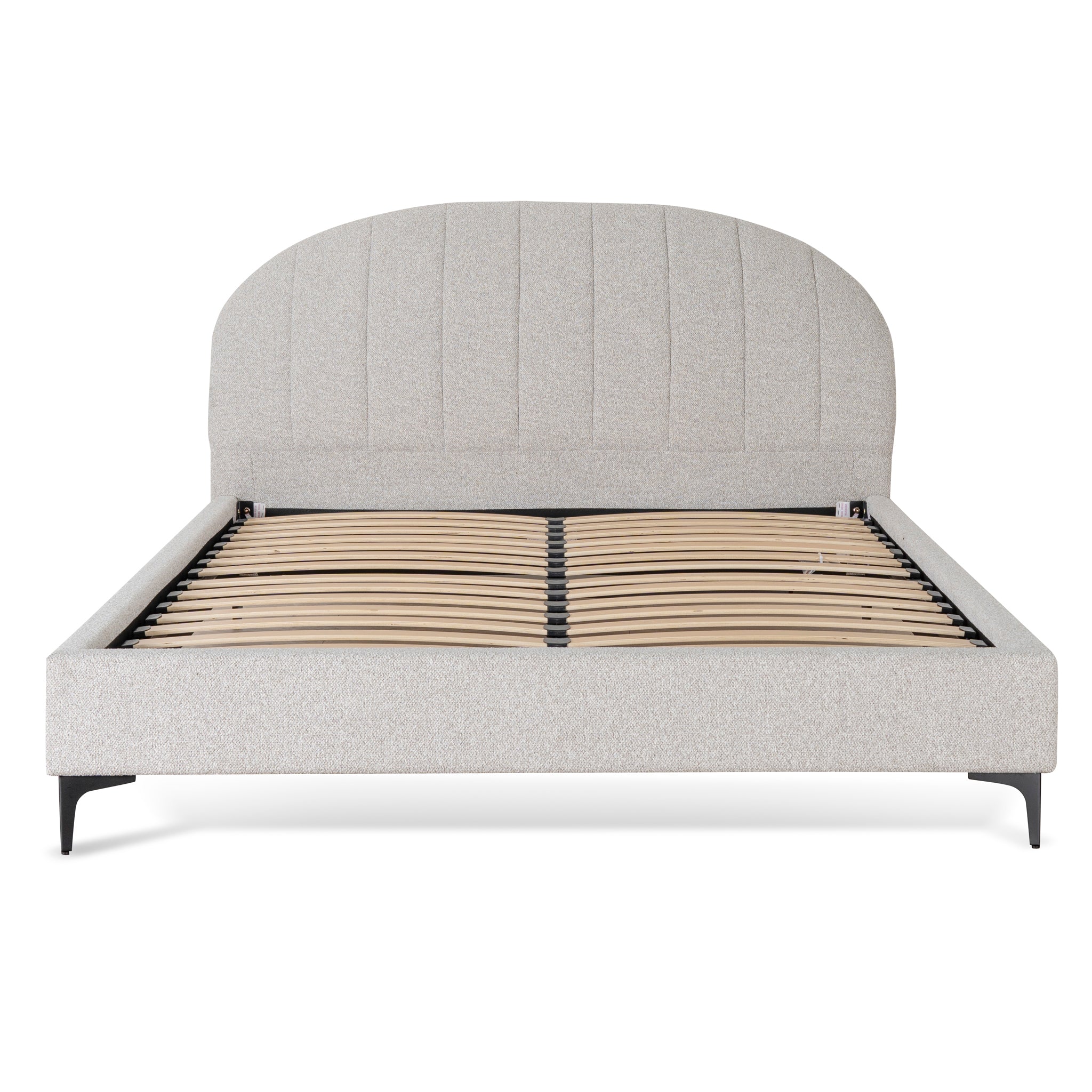 Fabric Queen Bed Frame - Clay Grey - image 2
