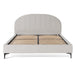 Showcasing Benemila Fabric Queen Bed Frame - Clay Grey BD8831-YO Bed Frame by Calibre Furniturs