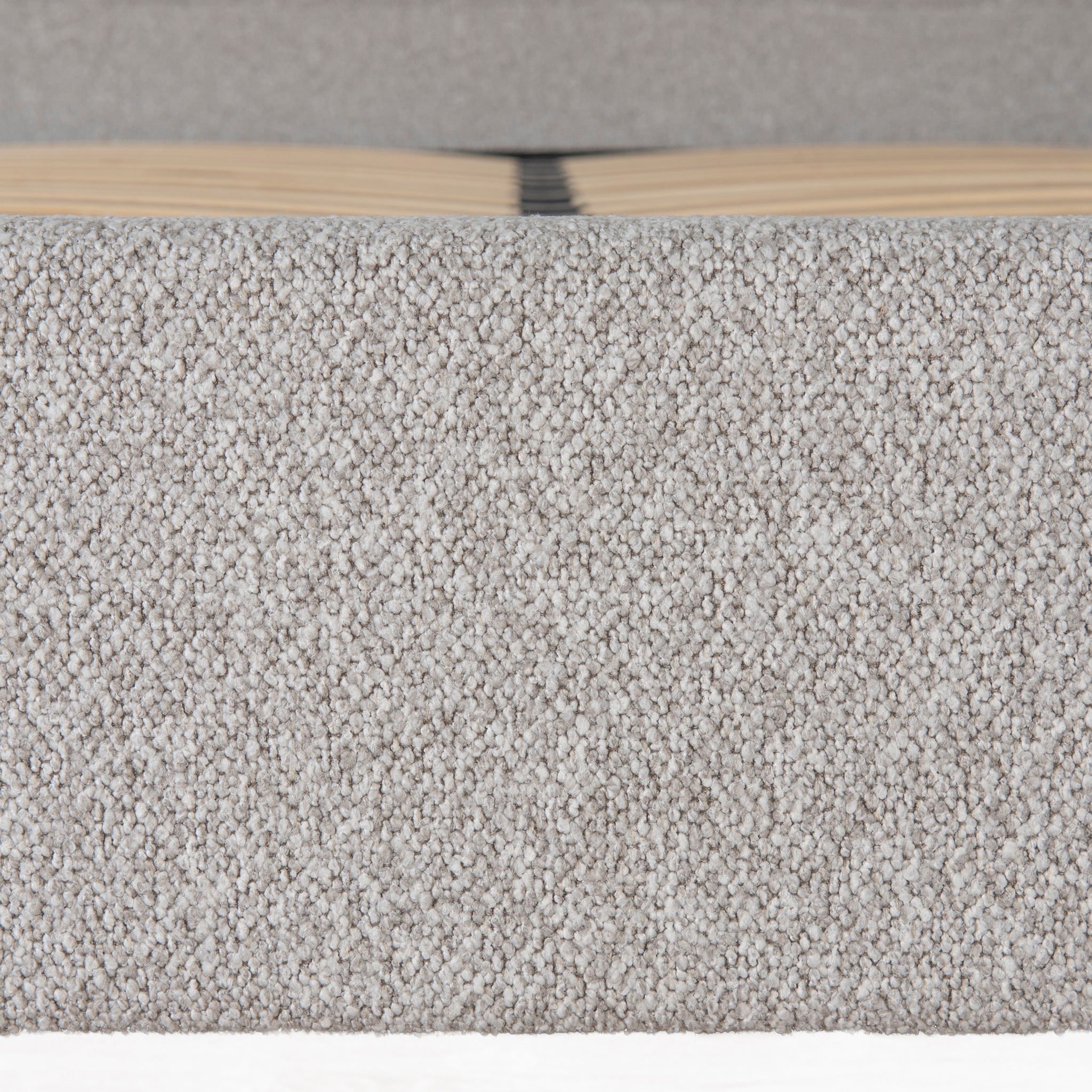 Fabric Queen Bed Frame - Clay Grey - image 6