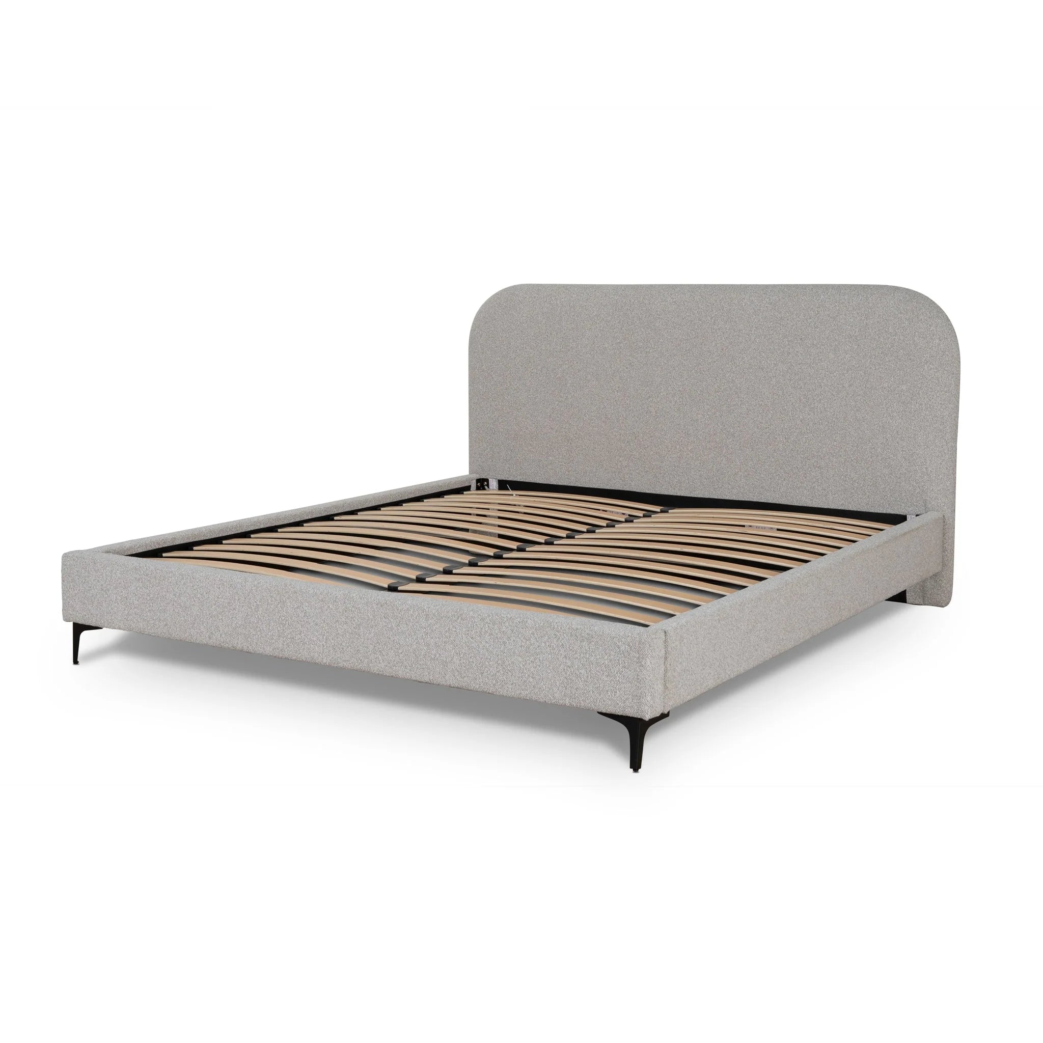 Showcasing Cegala King Bed Frame - Clay Grey BD8835-YO Bed Frame by Calibre Furniturs