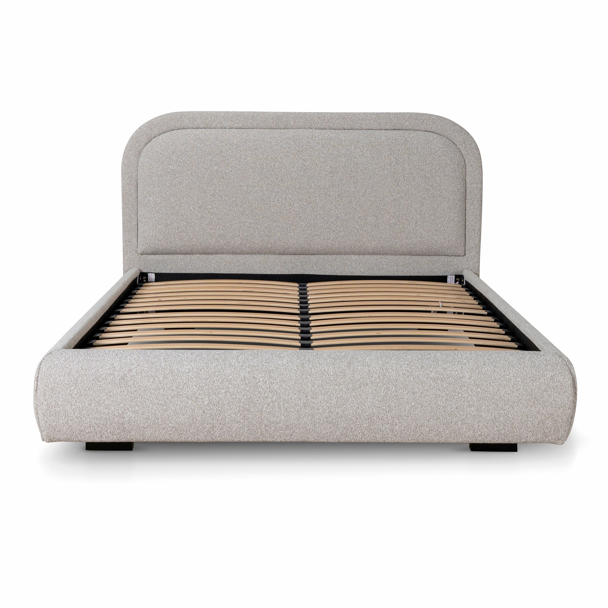 Fabric Queen Bed Frame - Clay Grey - image 2