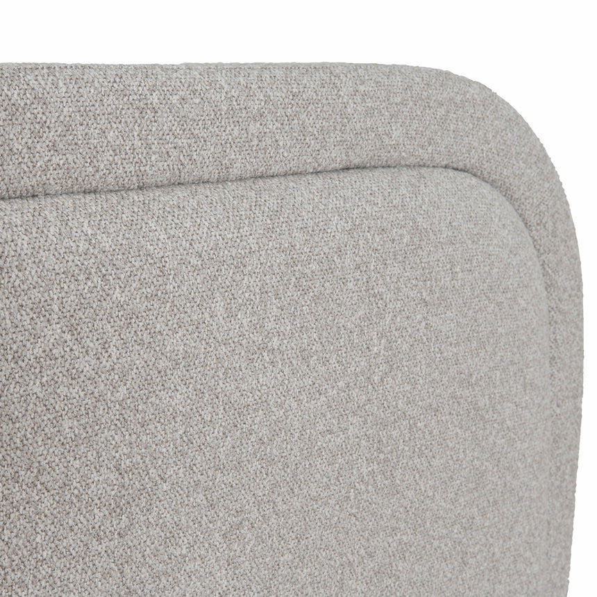 Fabric Queen Bed Frame - Clay Grey