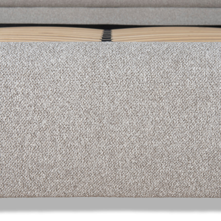 Fabric Queen Bed Frame - Clay Grey