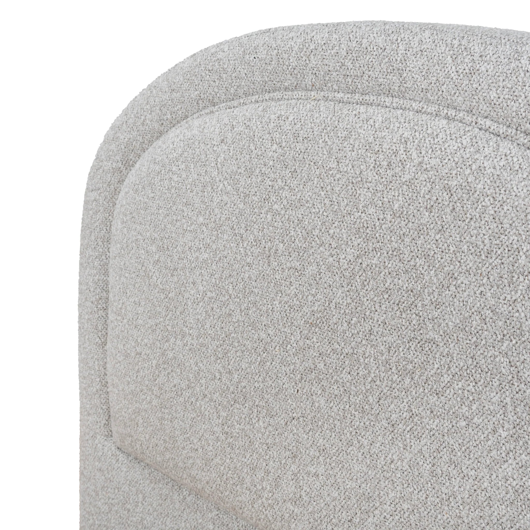 Dosaro Single Bedhead - Clay Grey