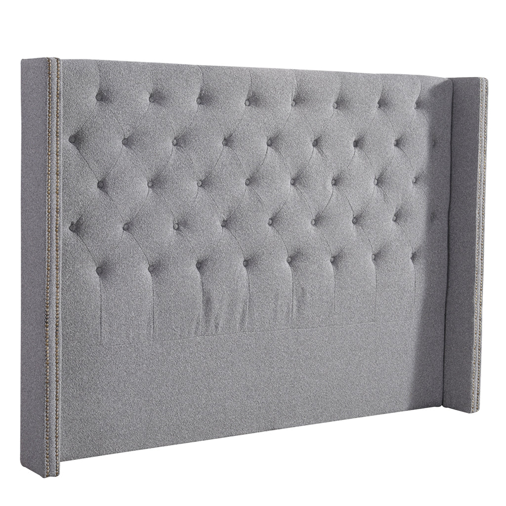 Showcasing Nolera Queen Bedhead - Storm Grey BH8821-YO Bedhead by Calibre Furniturs