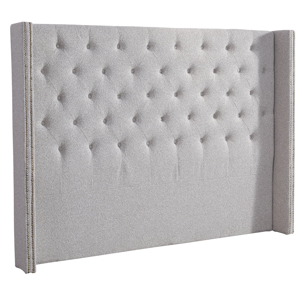 Showcasing Dimilo Queen Bedhead - Clay Grey BH8820-YO Bedhead by Calibre Furniturs