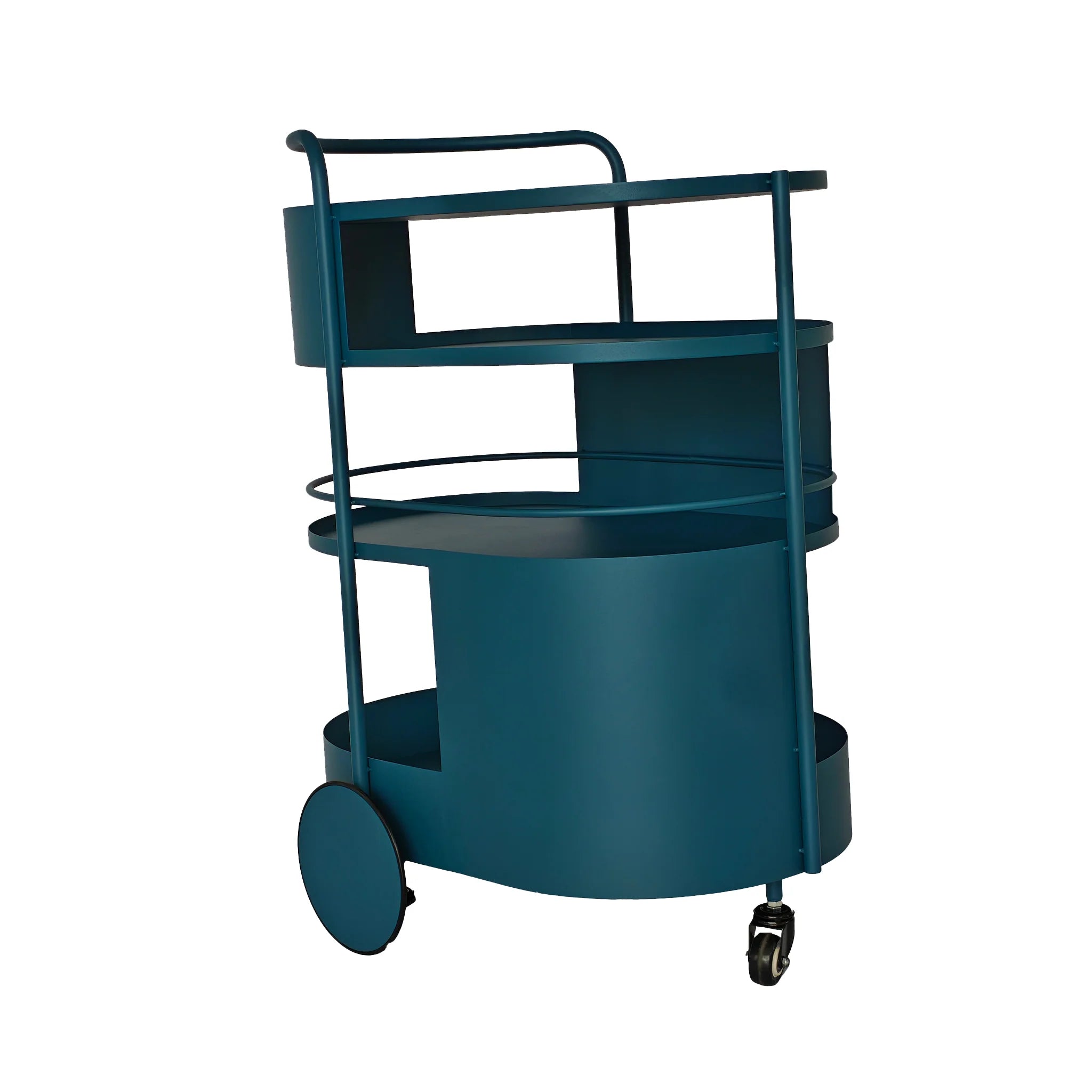Showcasing Katalora 63cm Bar Cart - Navy Blue BR12063-BC  by Calibre Furniturs