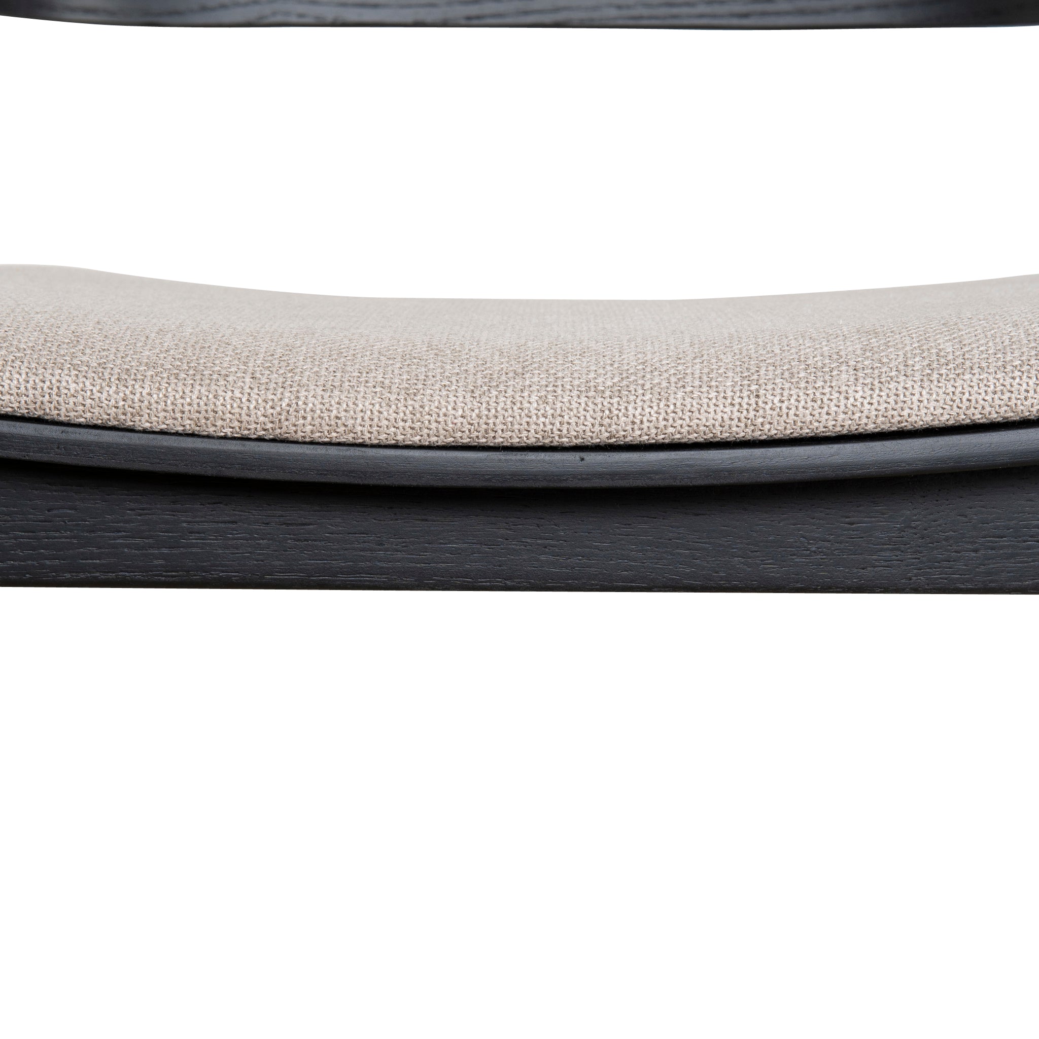 Davis Black Bar Stool - Grey Seat