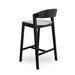 Black Bar Stool - Grey Seat - image 3