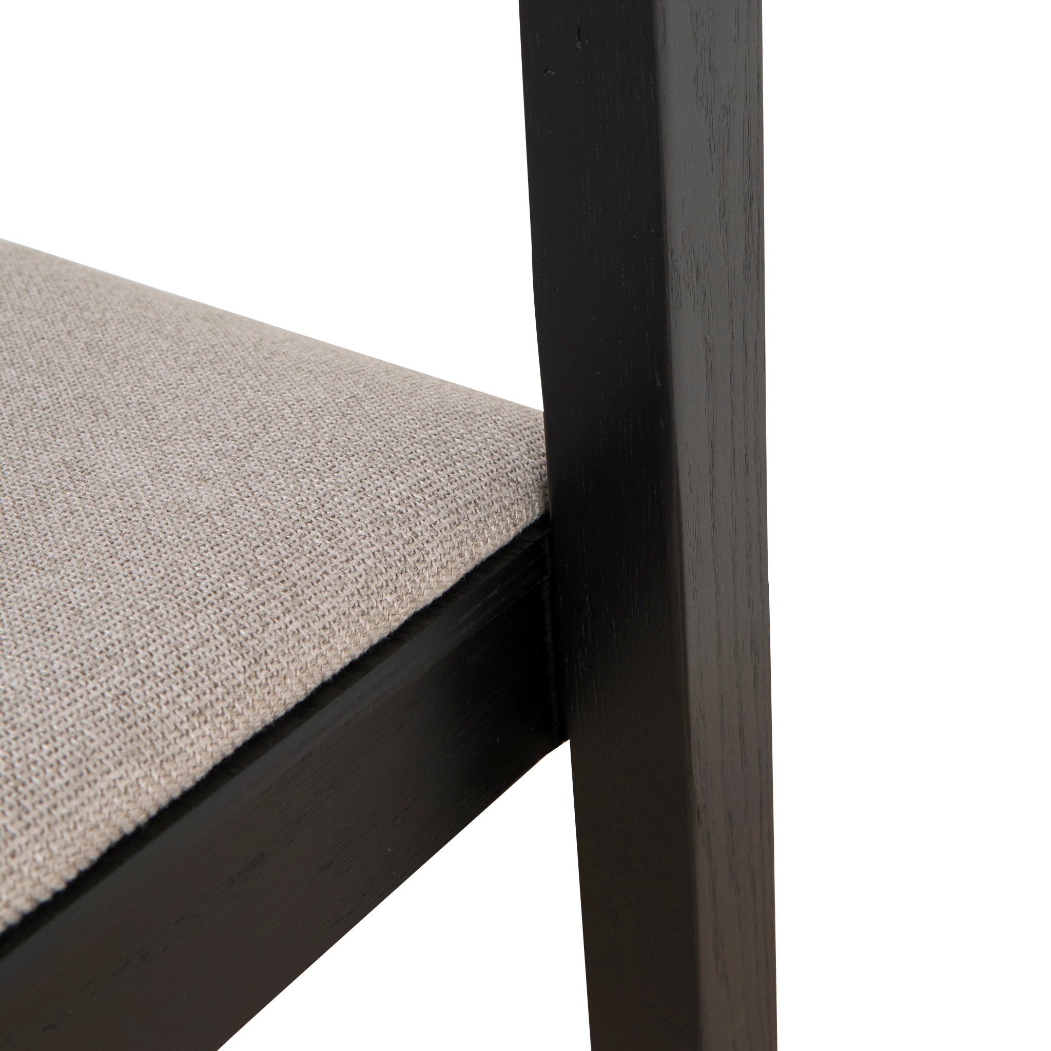 Black Bar Stool - Grey Seat - image 7