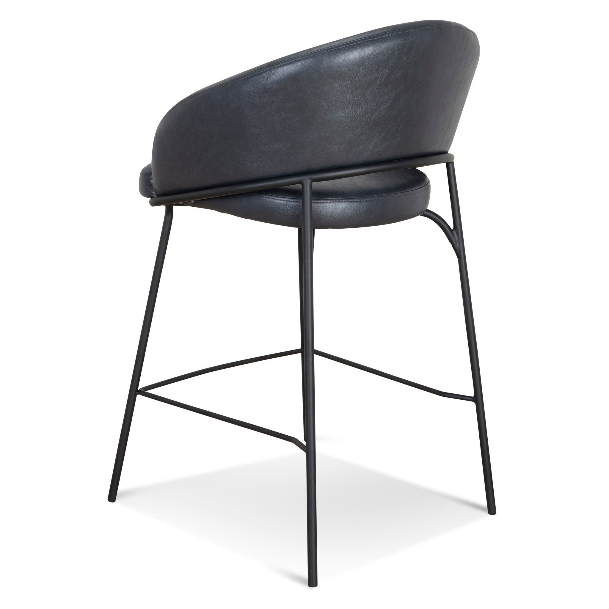 Fabric Bar Stool - Full Black (Set of 2) - image 6