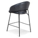 Fabric Bar Stool - Full Black (Set of 2) - image 6