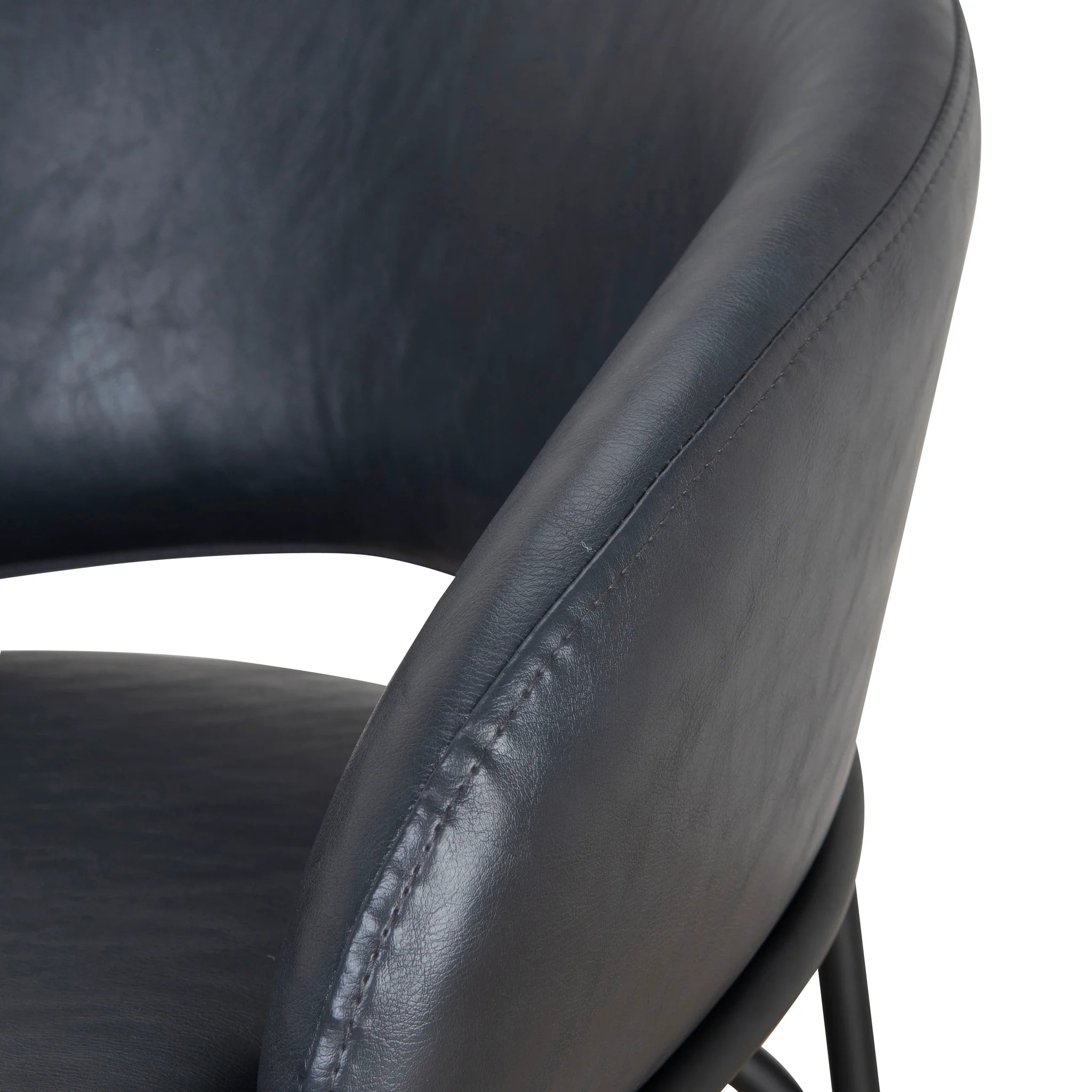 Miluna Fabric Bar Stool - Full Black (Set of 2)