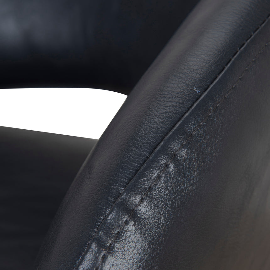 Fabric Bar Stool - Full Black