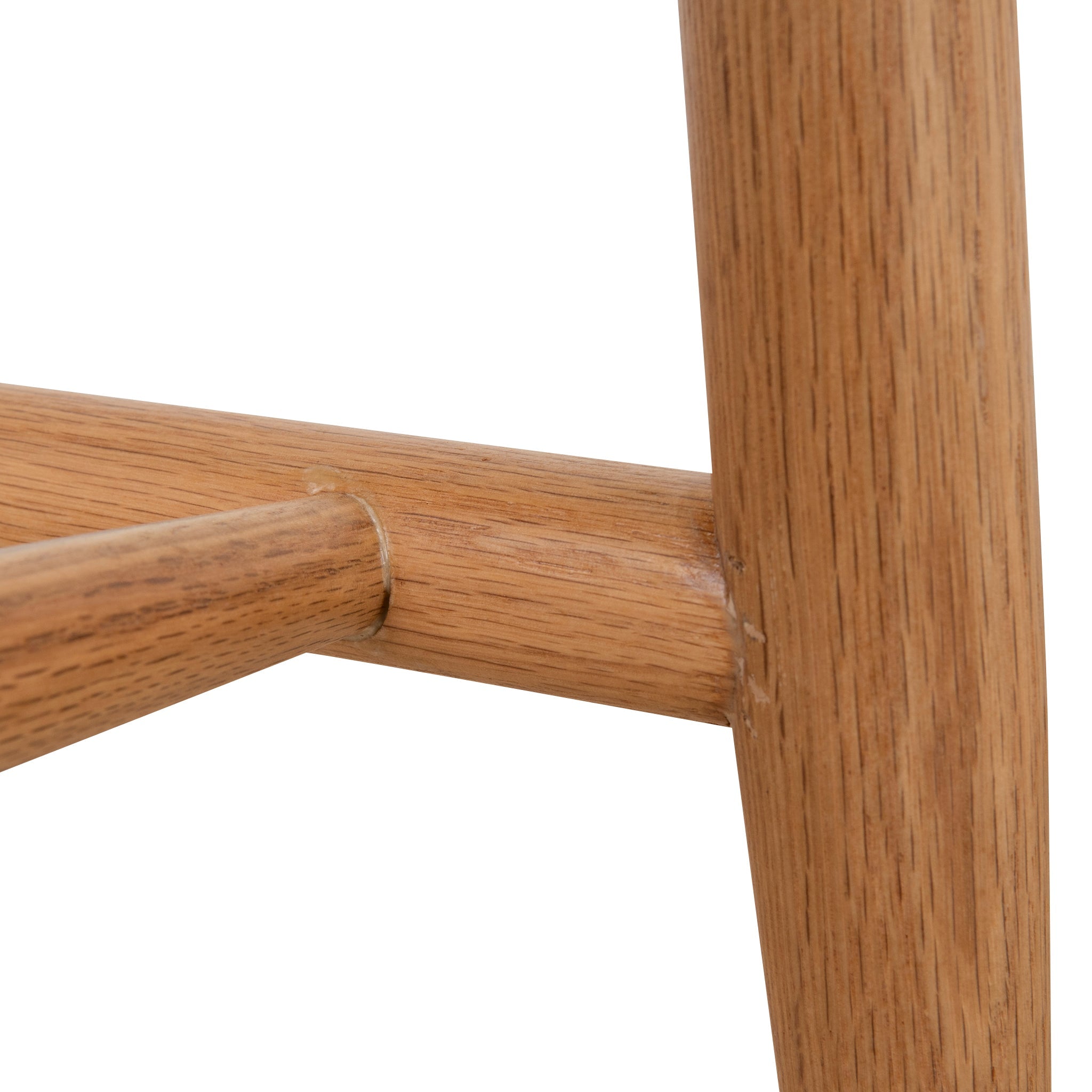 65cm Coastal Beige Bar Stool - Natural Oak