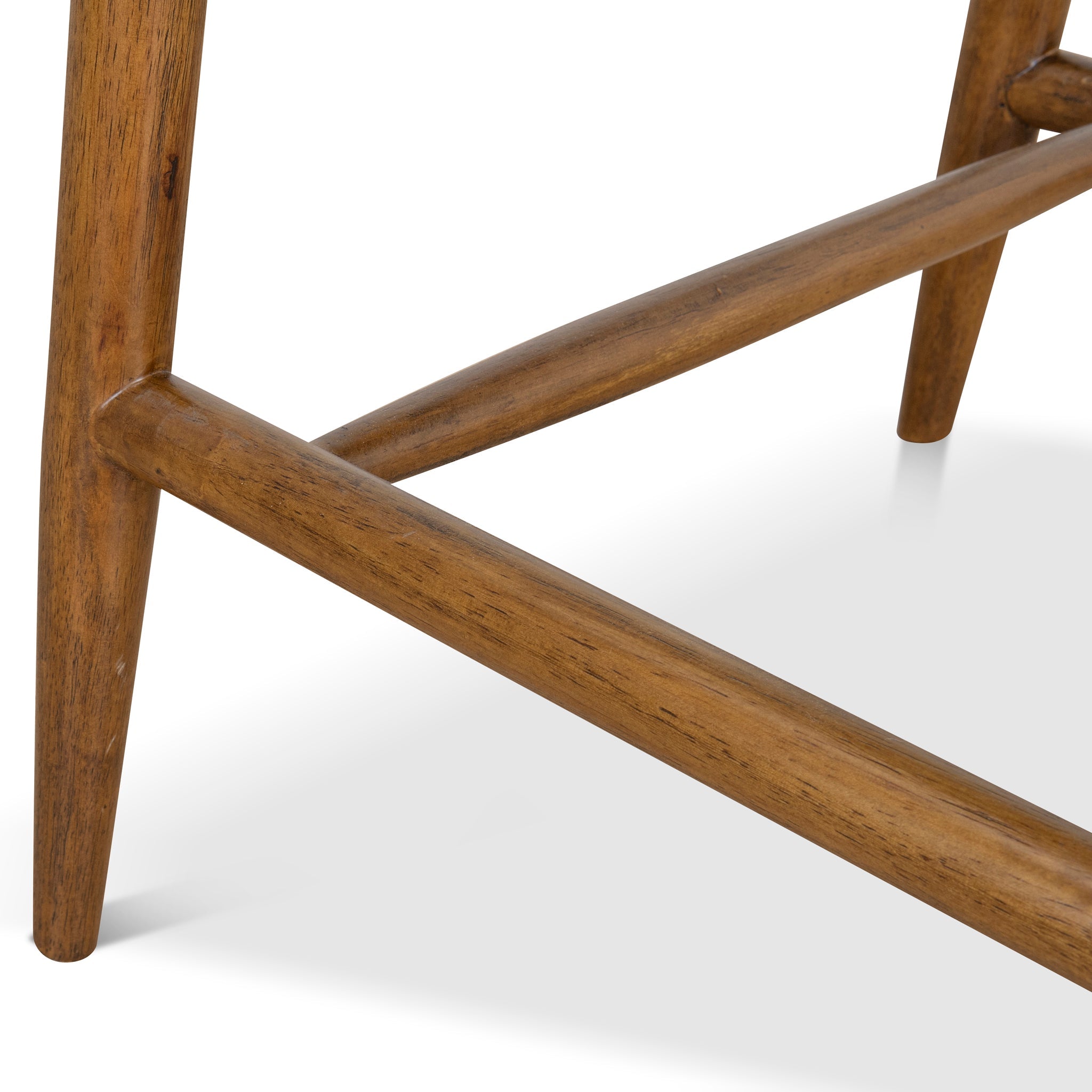 65cm Coastal Beige Bar Stool - Walnut