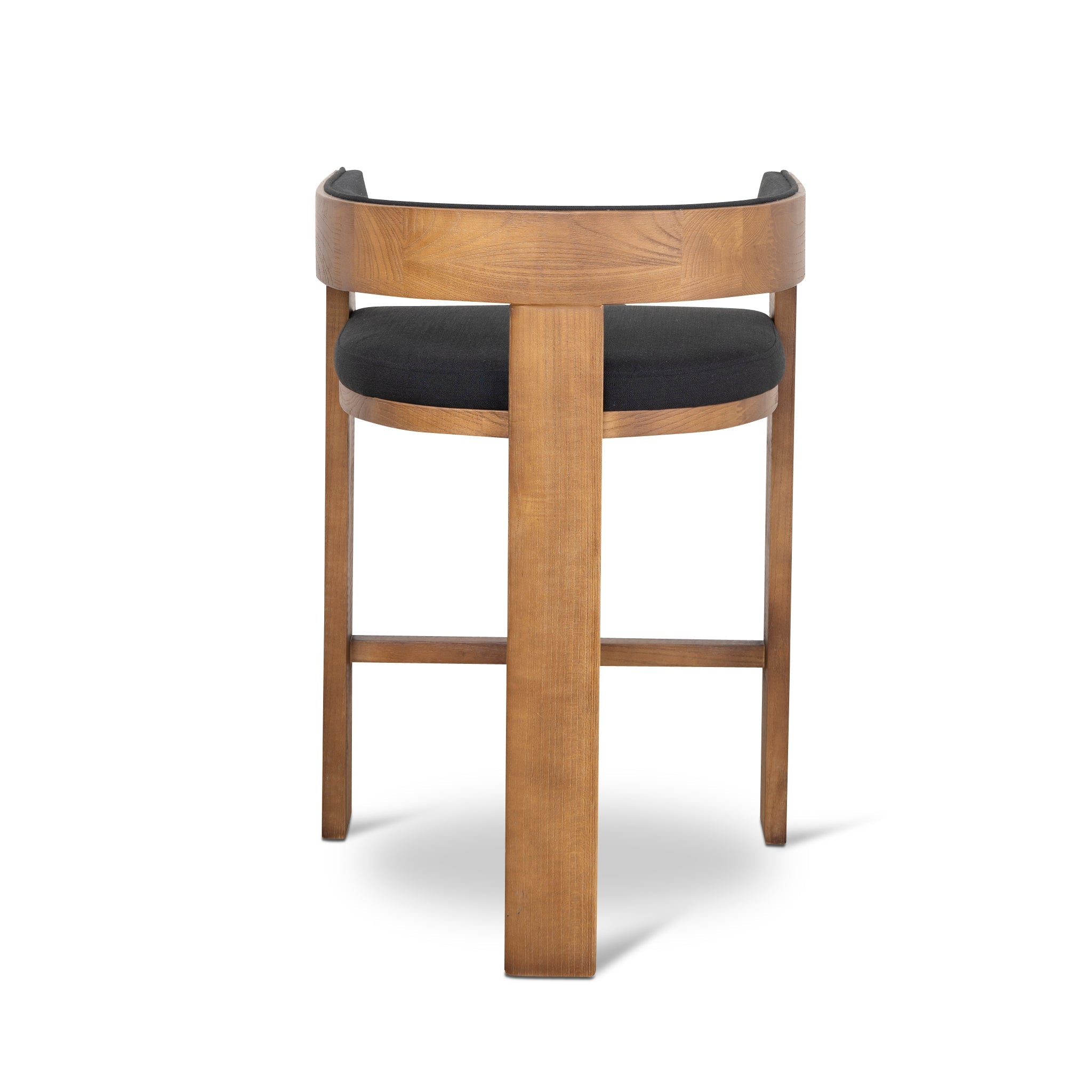 Brown ELM Barstool - Black