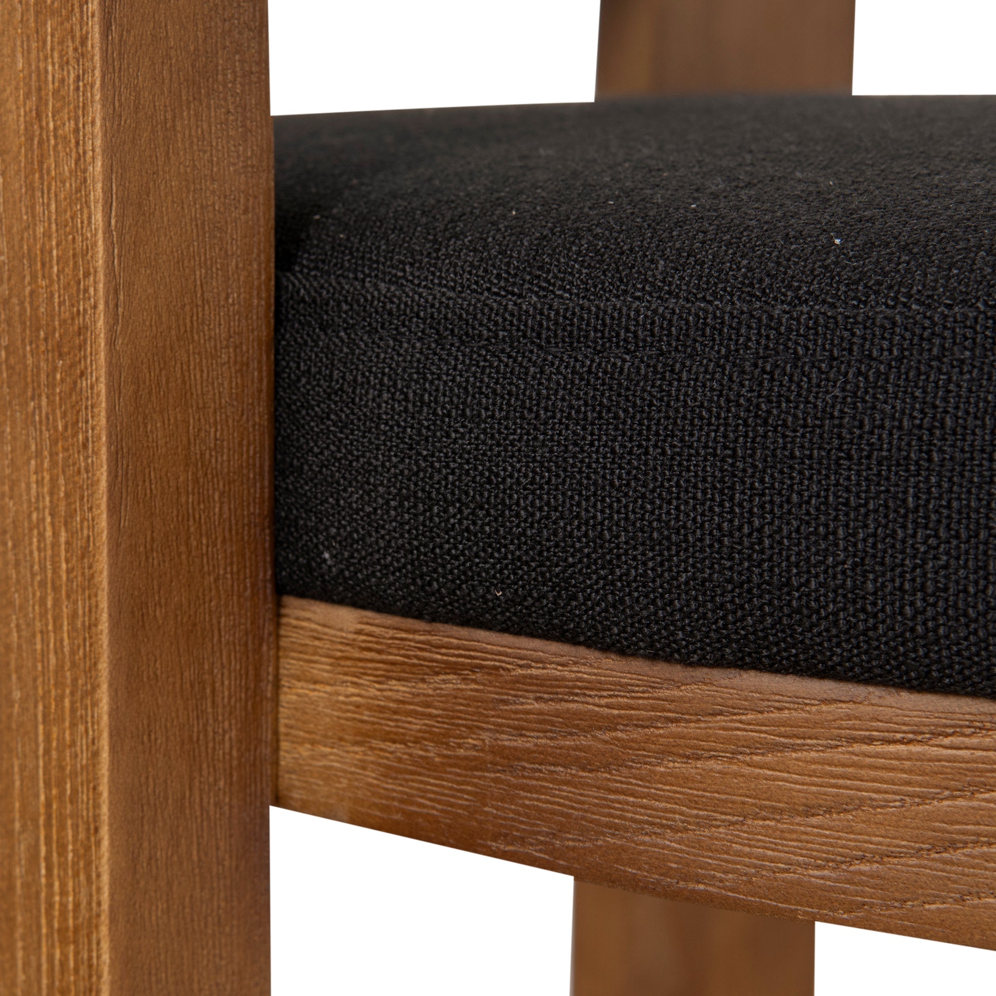 Brown ELM Barstool - Black